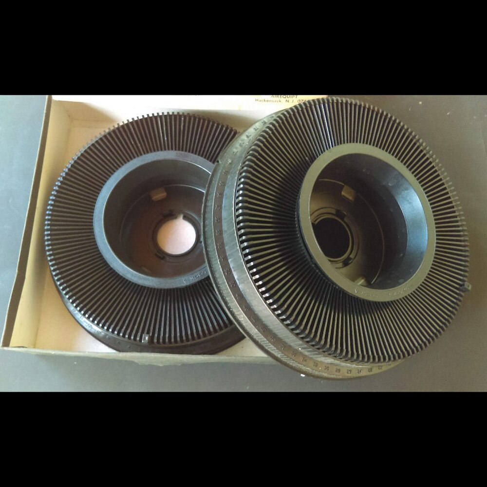 140 Slide Tray Made USA By Airequipt For Kodak Carousel and Ektographic - Qty. 2
